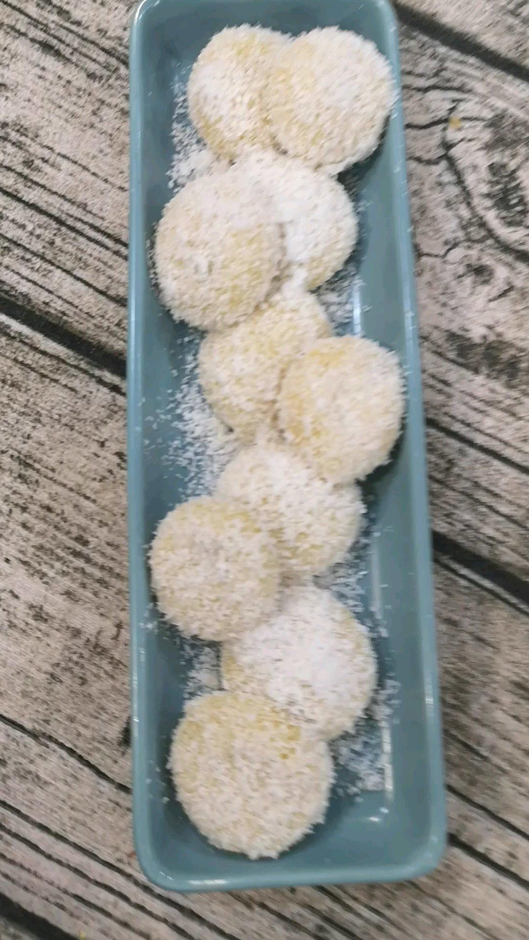 干吃汤圆
（麻薯/驴打滚快手版）