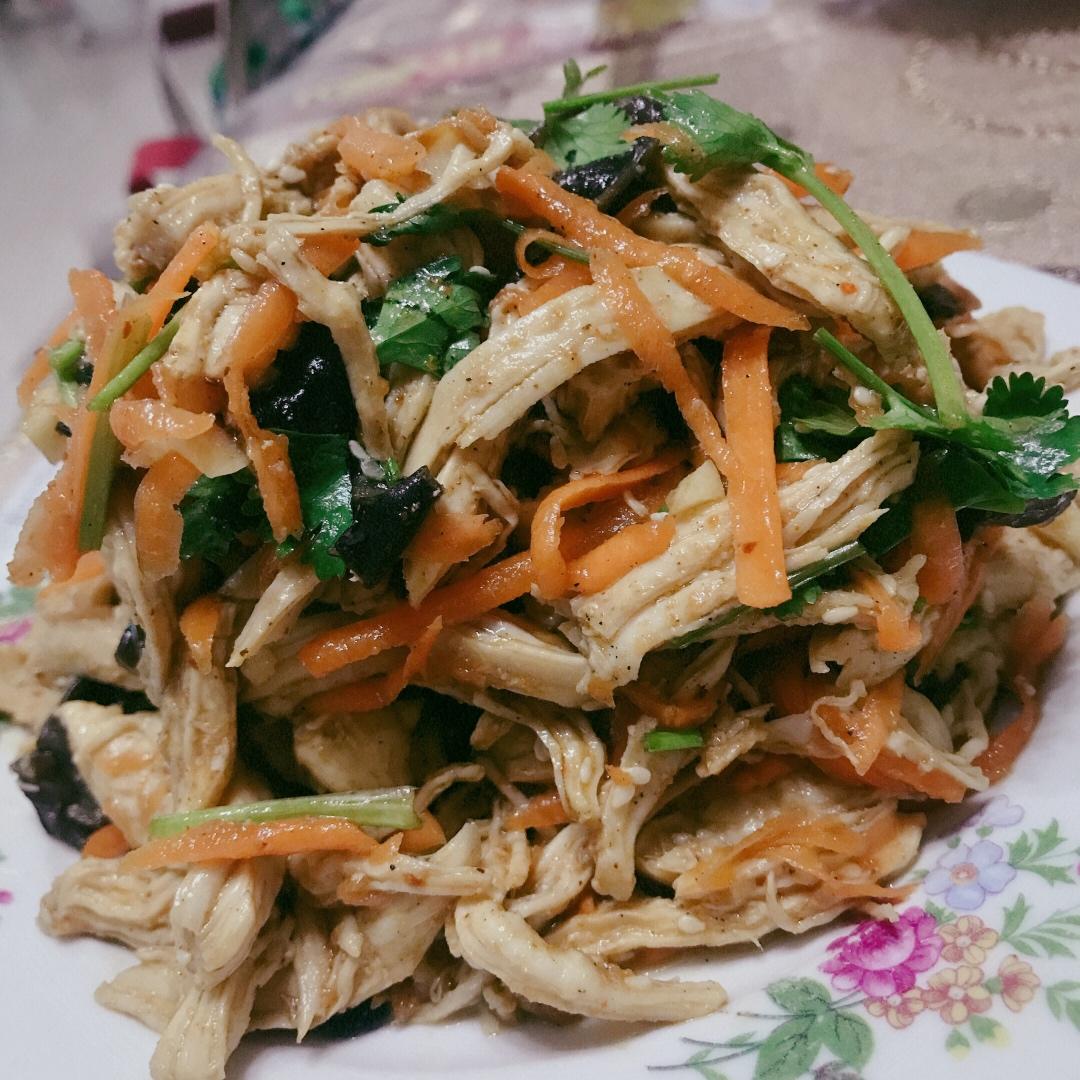 减脂健身｜凉拌手撕鸡丝（香辣&麻油版）