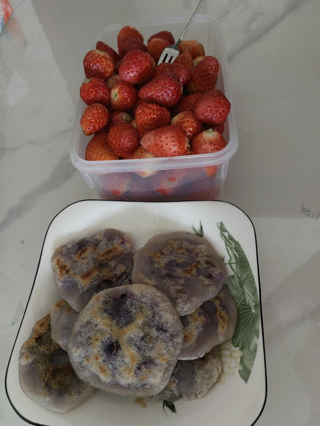 糯唧唧紫薯糯米饼|马克西姆巴斯克多功能锅