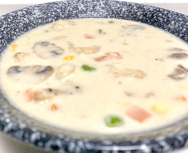 低脂虾仁蘑菇汤