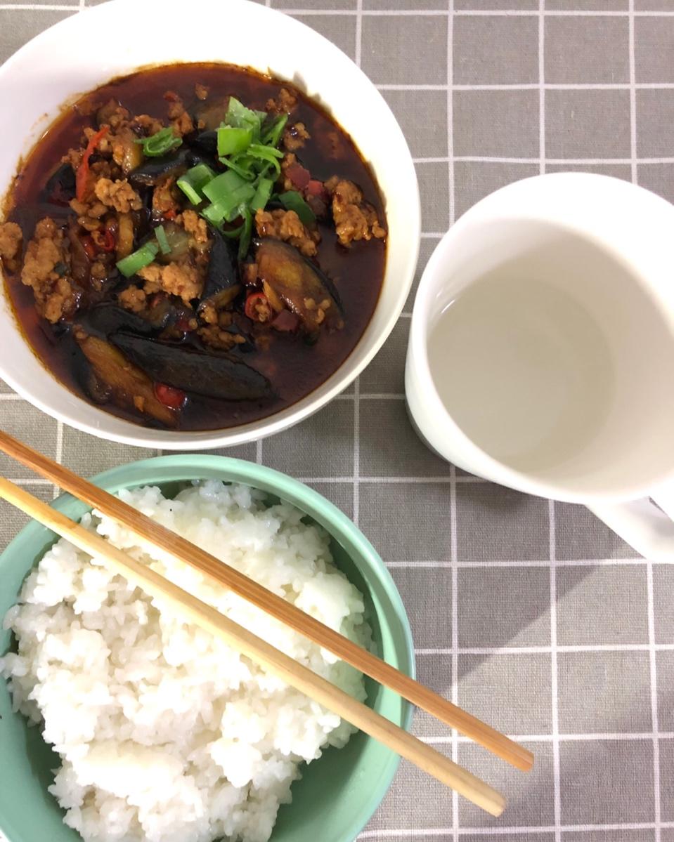 红烧肉沫茄子