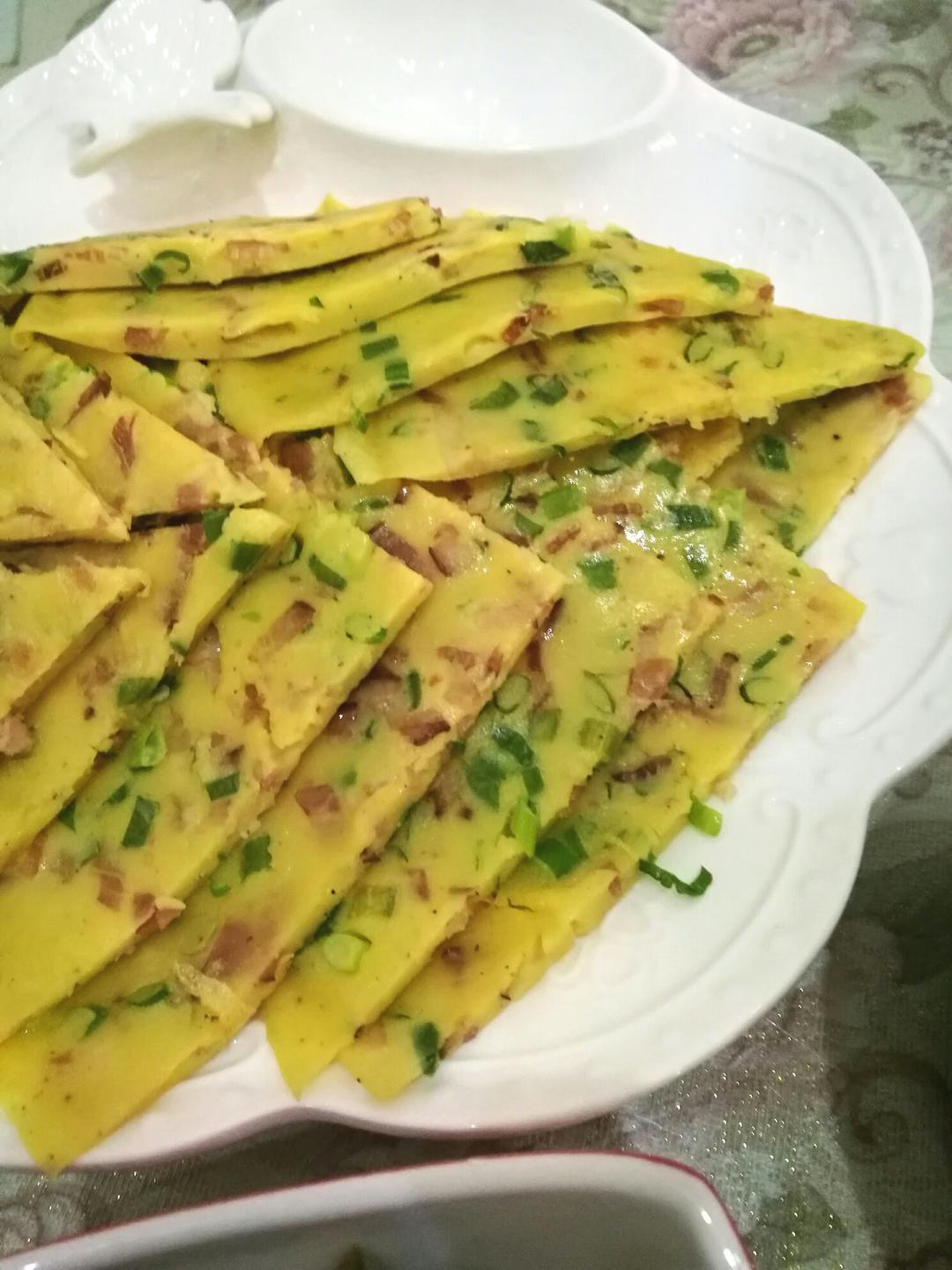 培根香葱鸡蛋饼