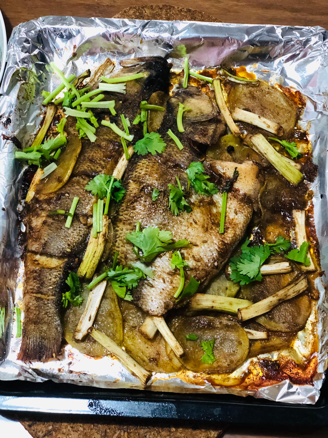 超简单的烤鲈鱼🐟