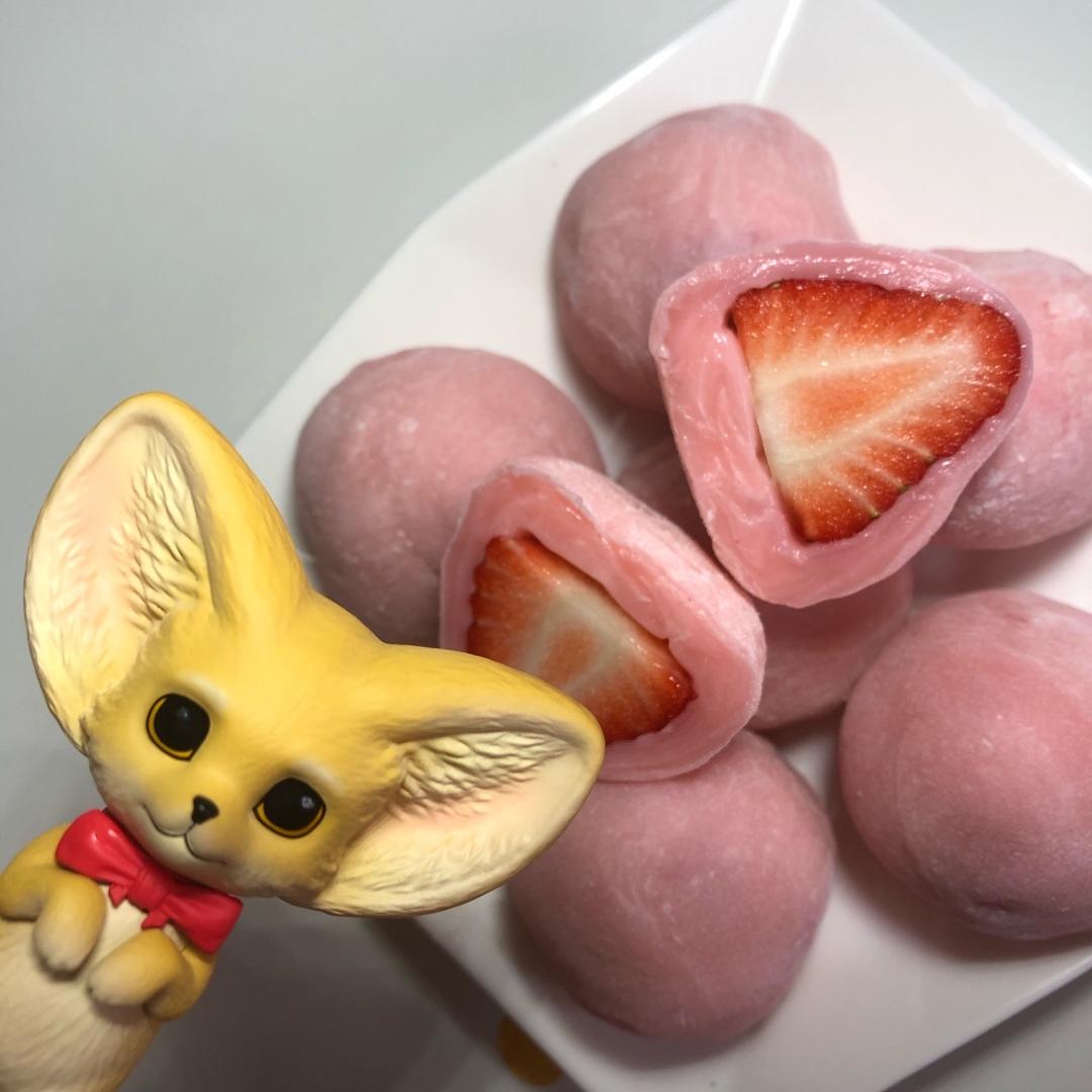 糯叽叽的草莓大福（超简单）