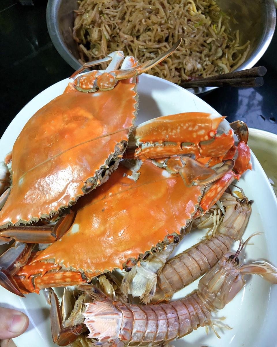 清蒸螃蟹（梭子蟹）