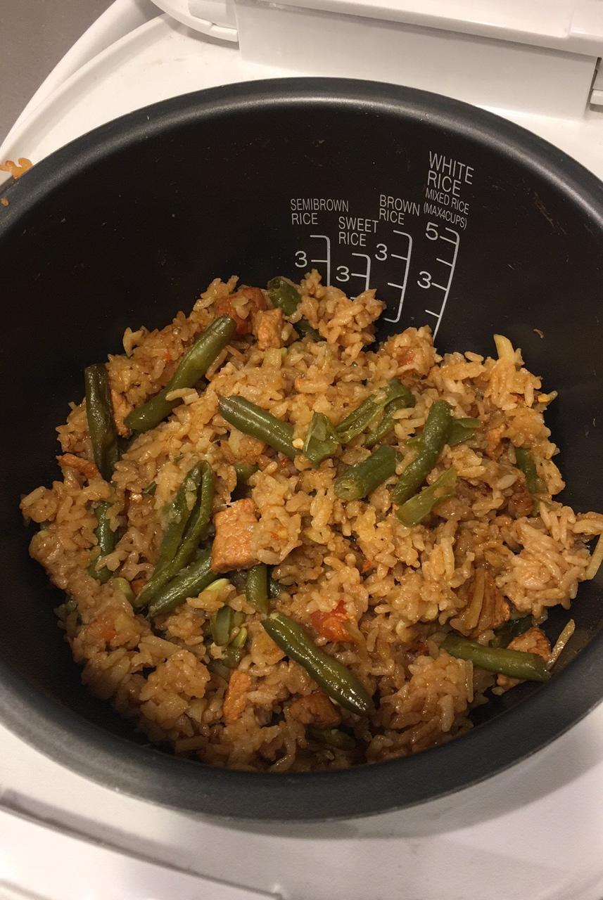 豆角焖饭（豪华配料版）