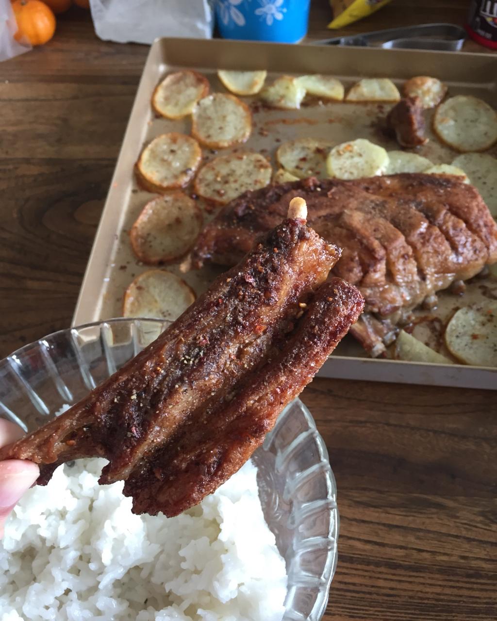 烤箱烤羊排