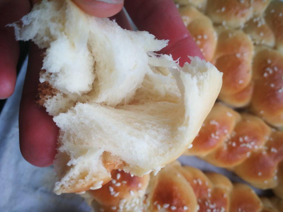 砂糖麻花面包（两股辫子）