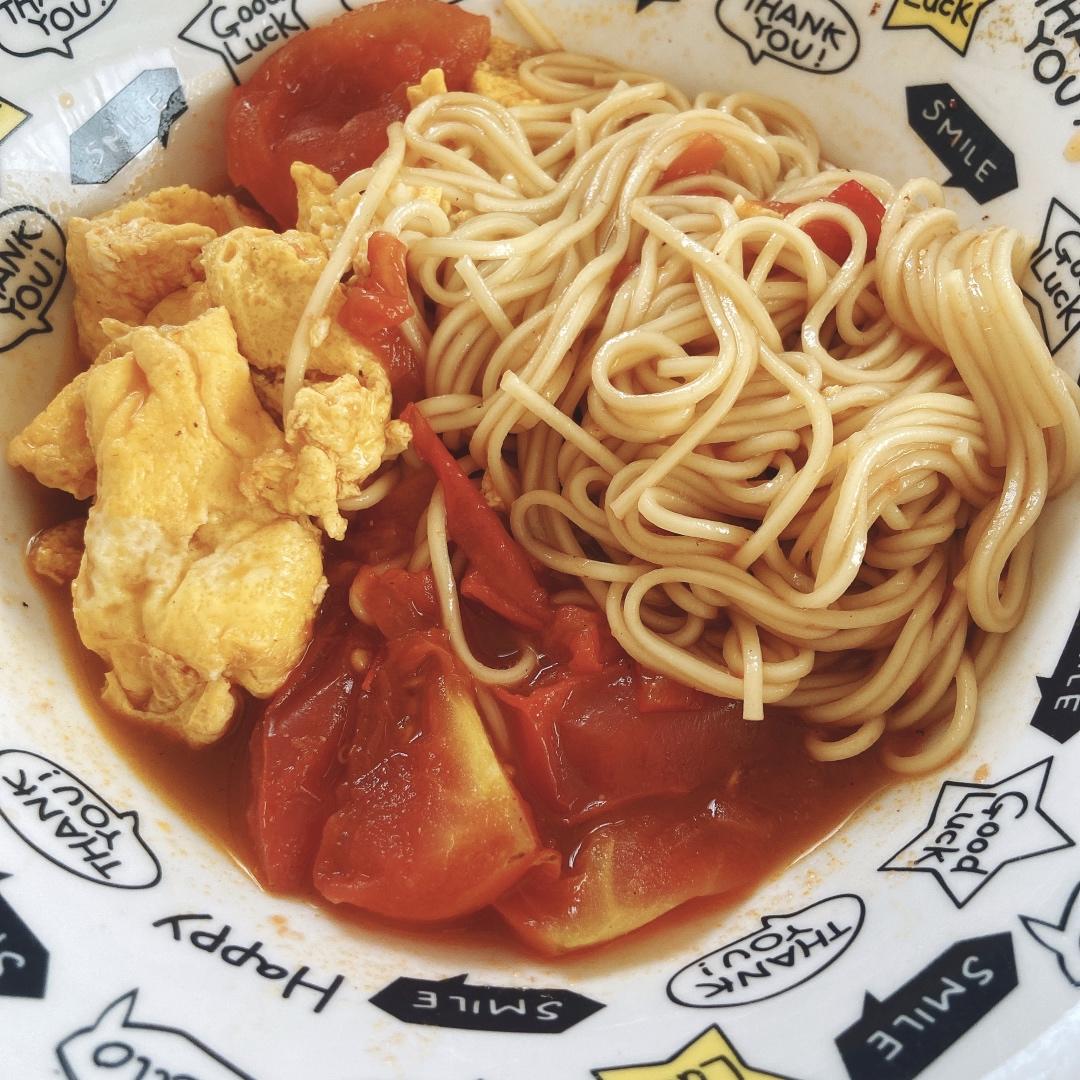 浓汤番茄捞面！大人小孩都爱吃