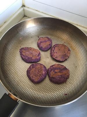 燕麦紫薯小胖饼的做法 步骤3