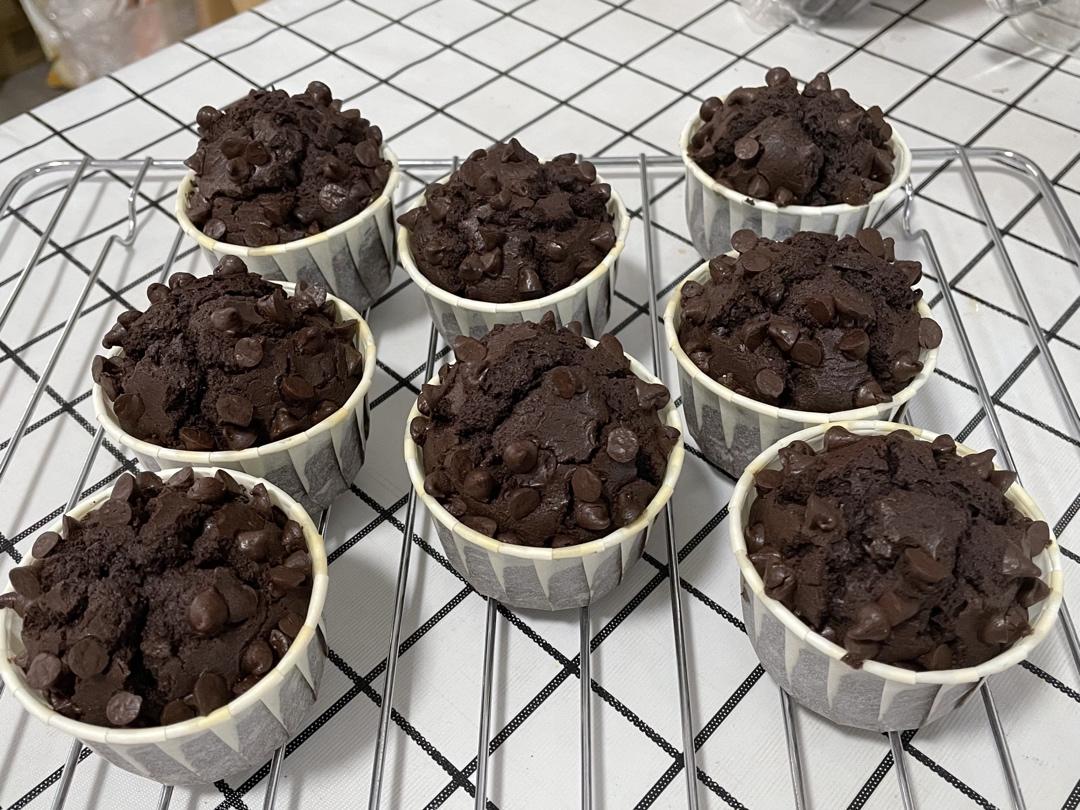 在家做巧克力蘑菇头麦芬蛋糕🍫