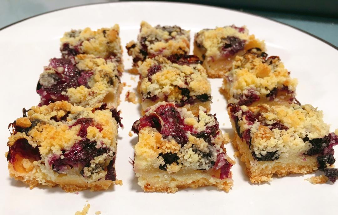 蓝莓酥粒小方块Blueberry Crumber Bars
