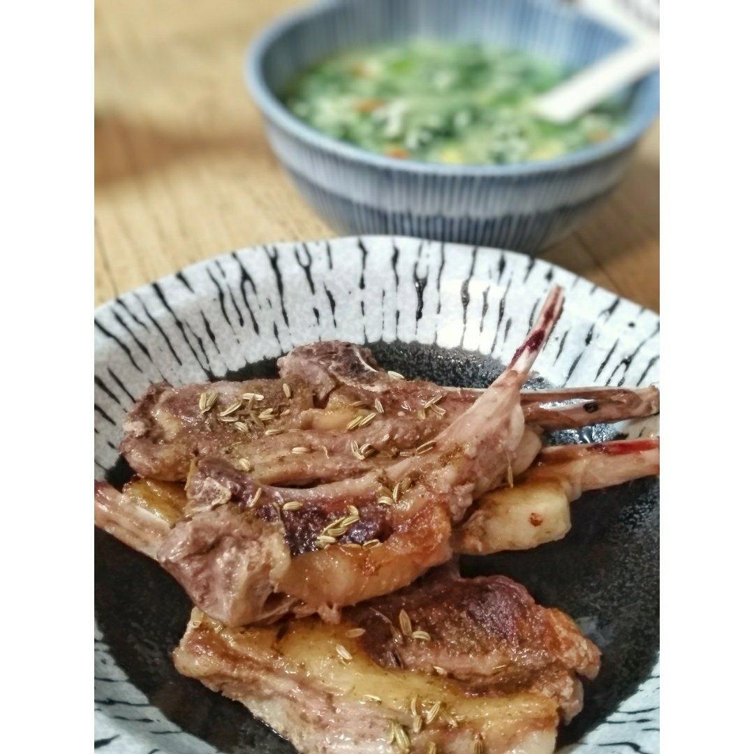 五分钟快手孜然香煎羊排