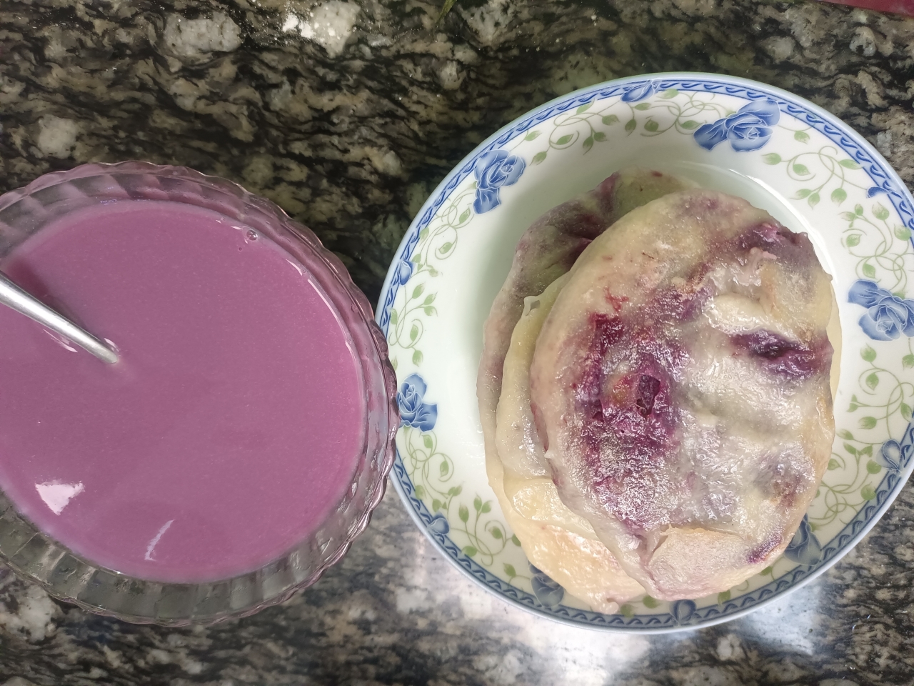 紫薯饼(无糖无油)
