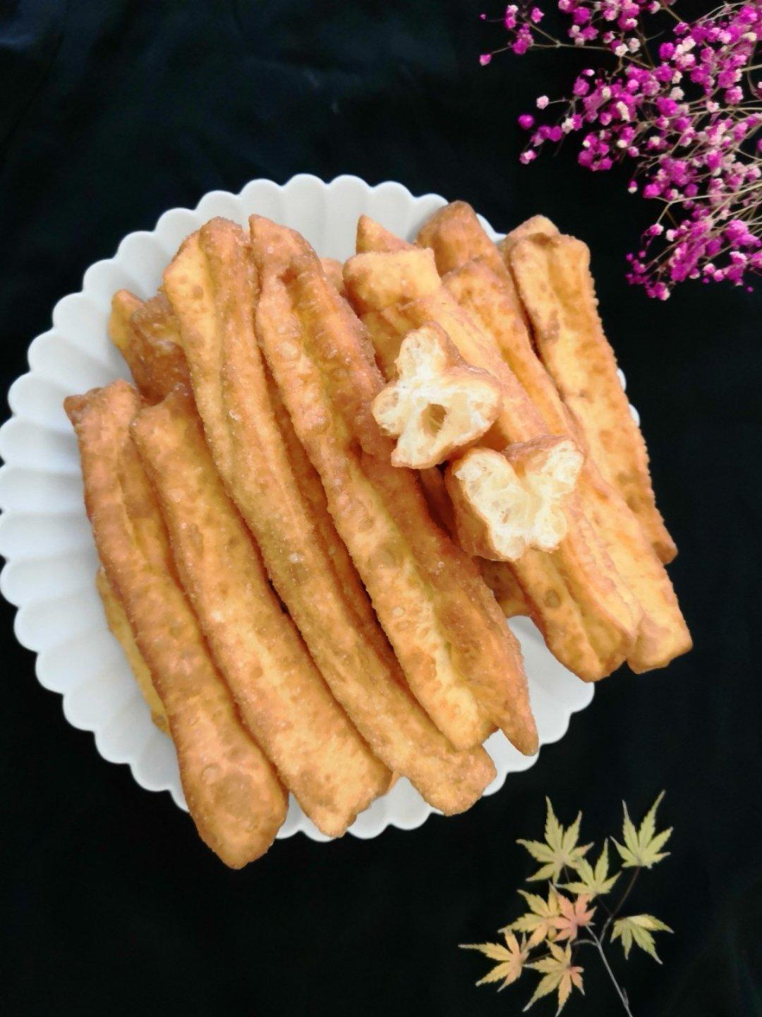 自制无泡打粉油条