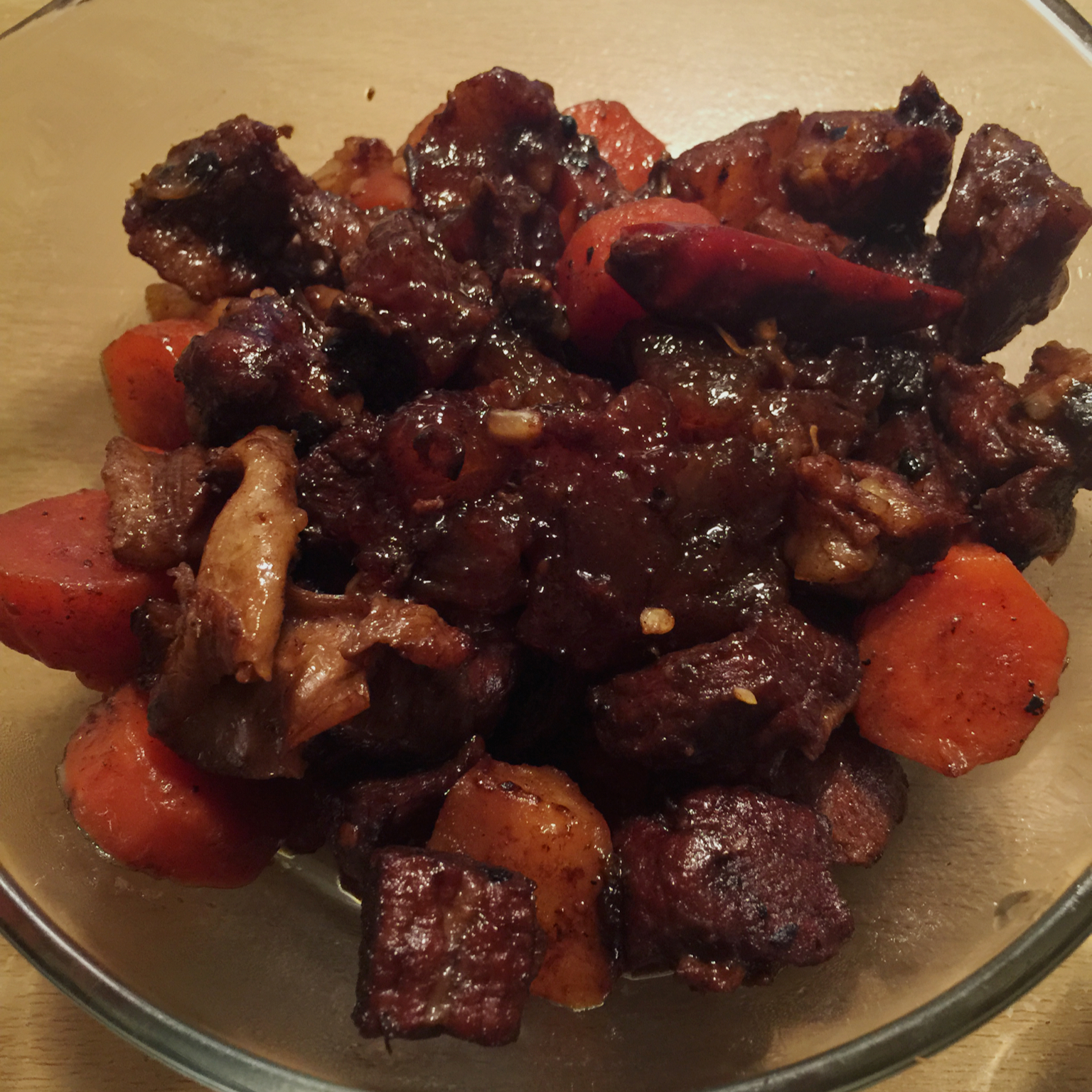 胡萝卜土豆烧牛腩