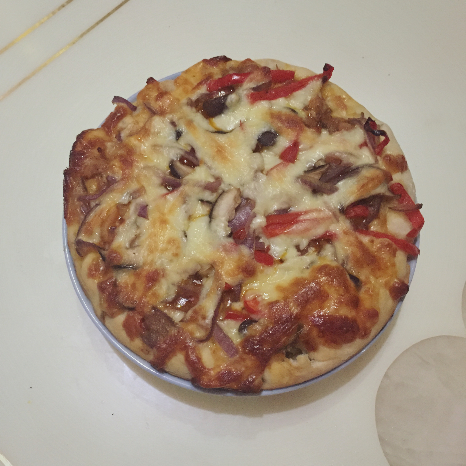 不用酵母的披萨底 No Yeast Pizza Dough