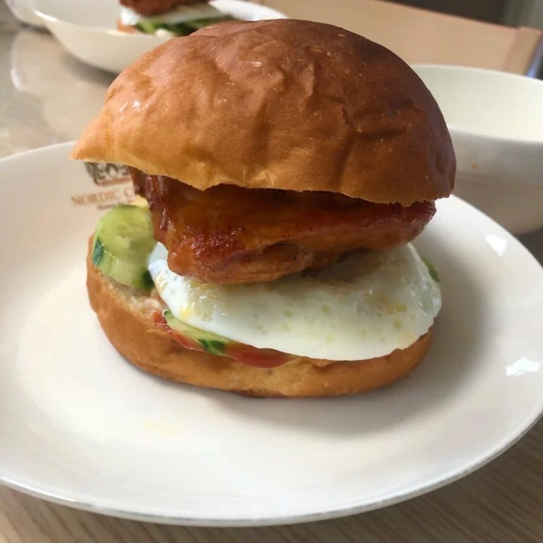 汉堡胚 面包机+手揉