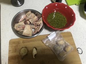 清热解毒白鸽绿豆汤的做法 步骤1