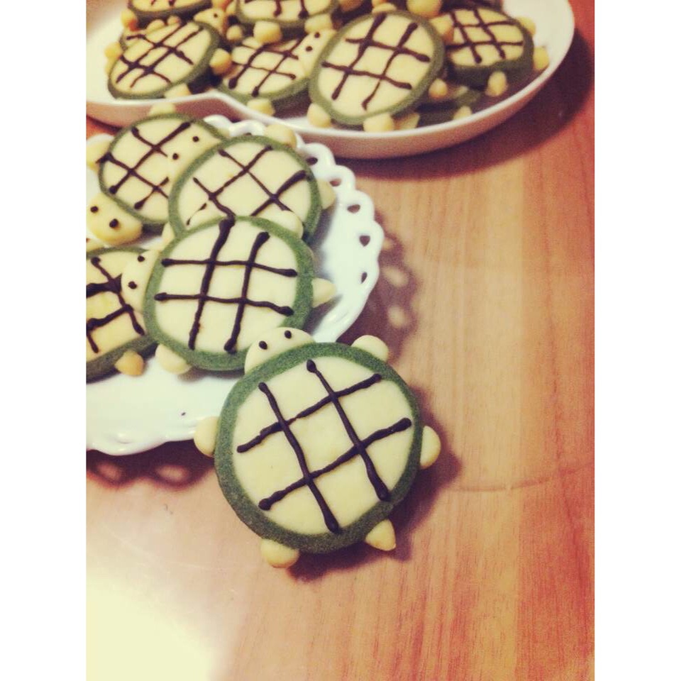 36个步骤图做超喜感的乌龟饼干