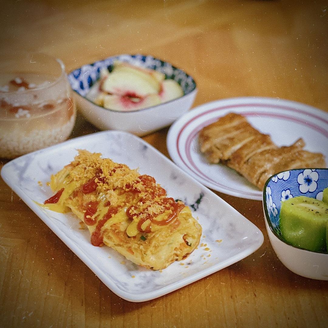 芝士爆浆玉子烧 流心拉丝奶酪厚蛋烧