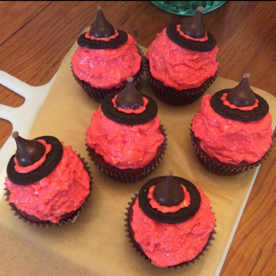 【万圣节】女巫帽子cupcake—美的T7-L382B智烤大师