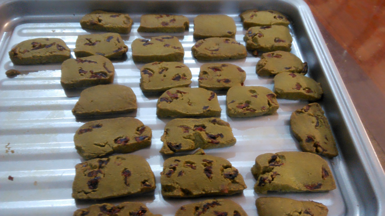 抹茶蔓越莓饼干