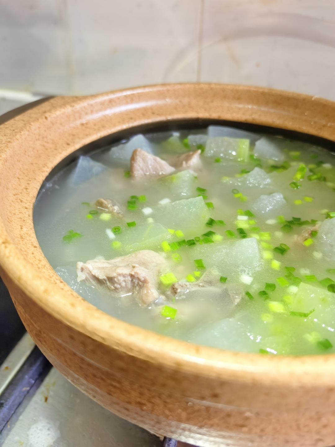 冬瓜排骨汤，夏天的味道