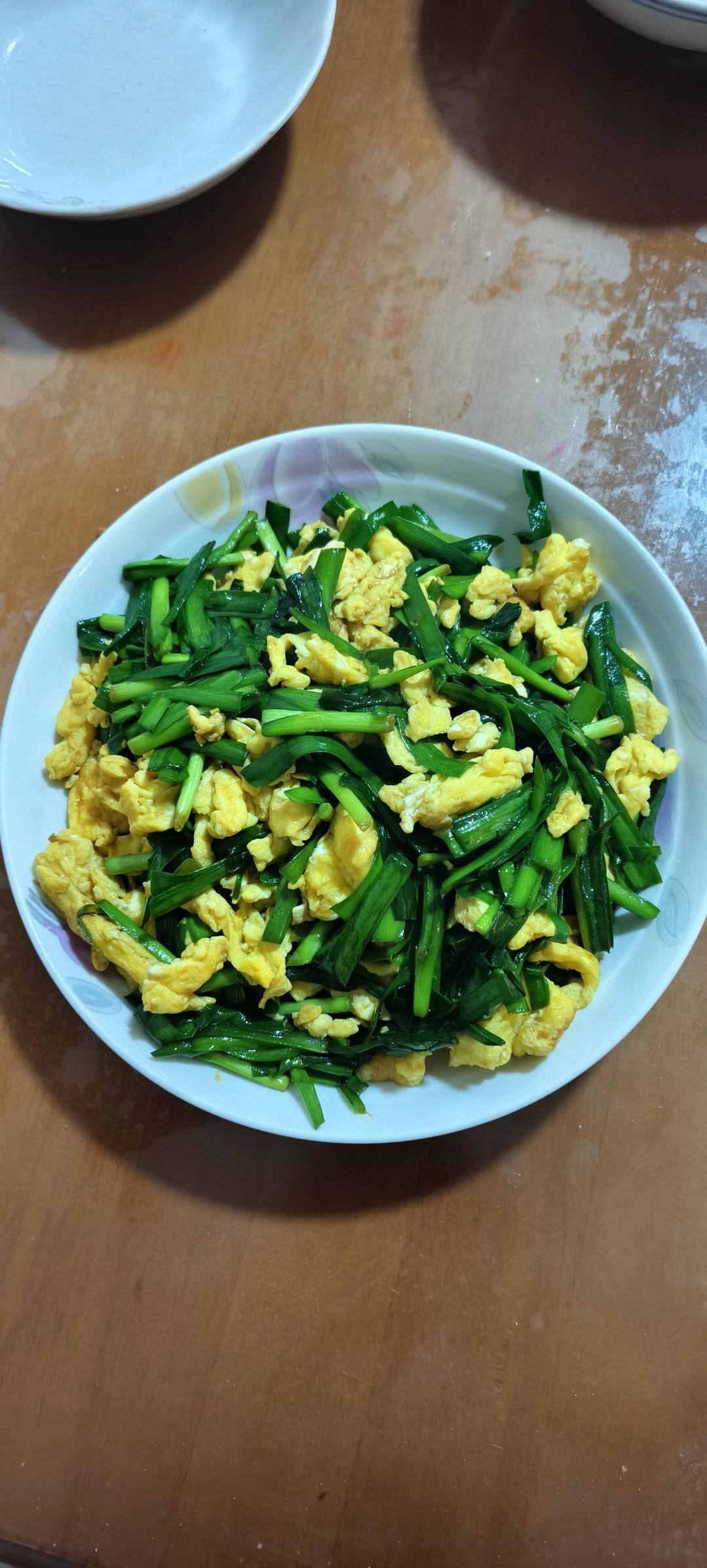 鸡蛋炒韭菜