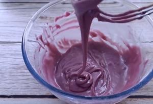 紫薯、巧克力、抹茶戚风蛋糕的做法 步骤8