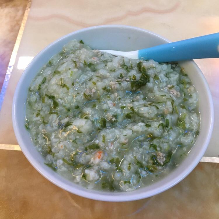 宝宝辅食：虾仁肉末春菜粥的做法