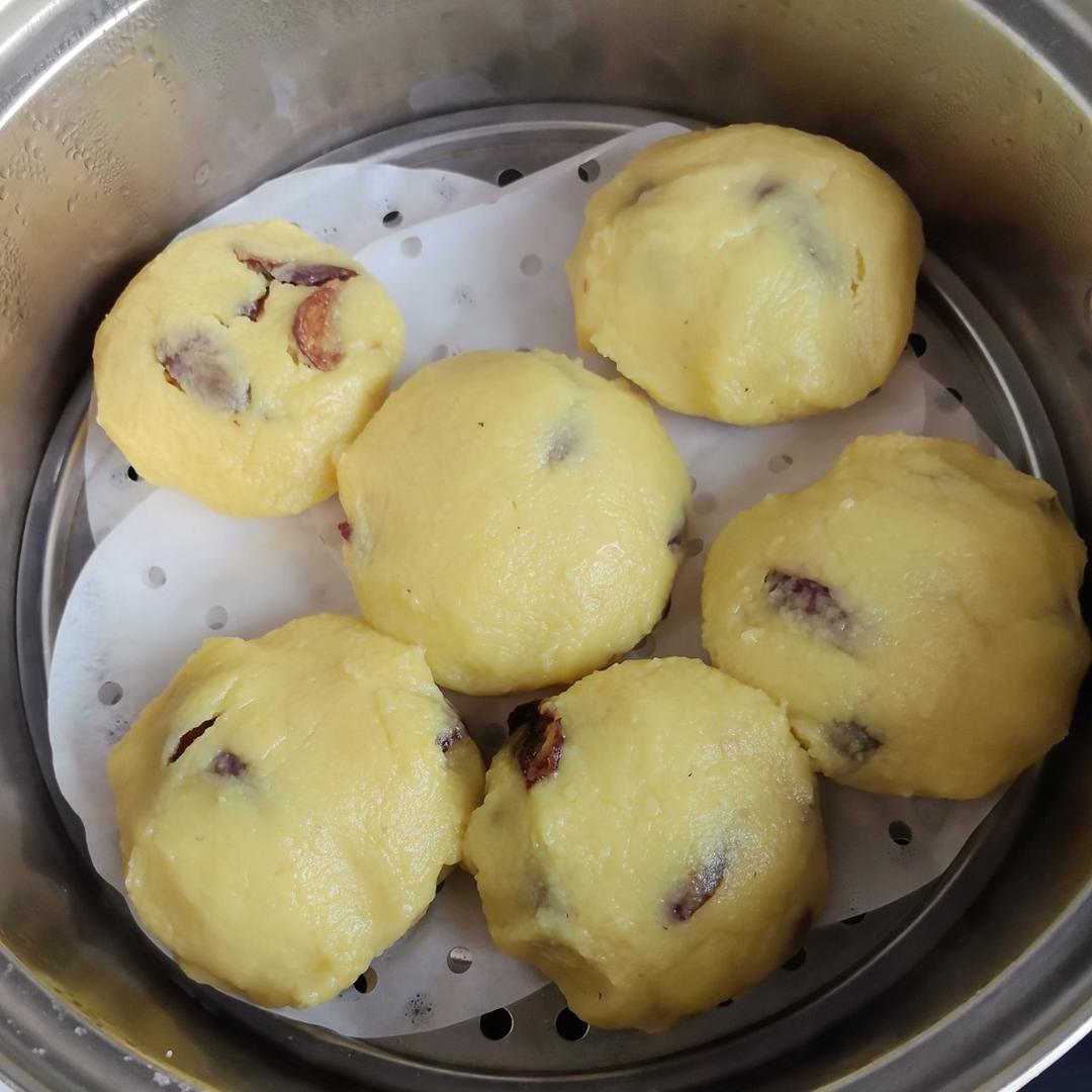 大黄米面粘豆包