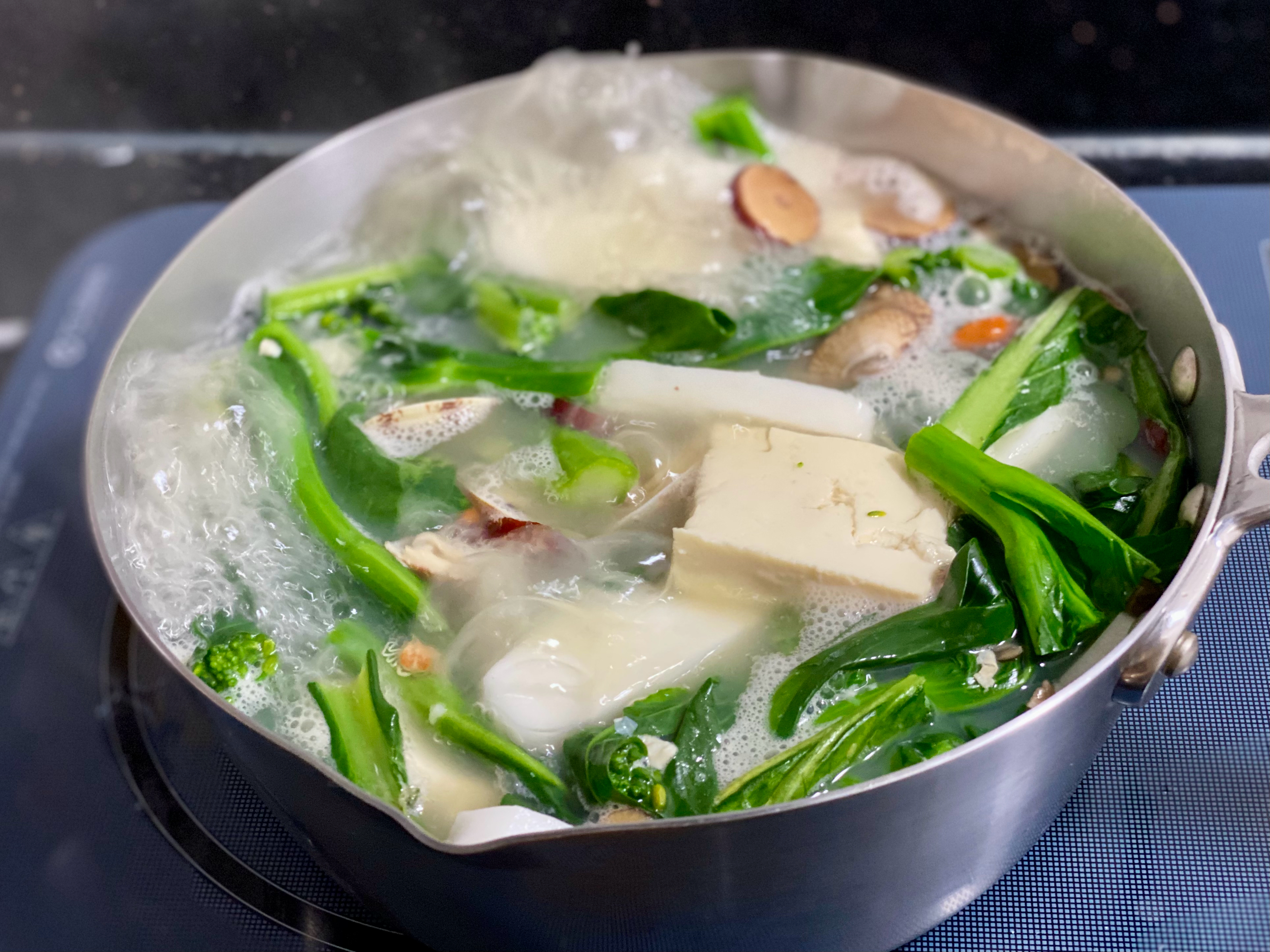 豆腐蛤蜊煮白粿（快手版）的做法