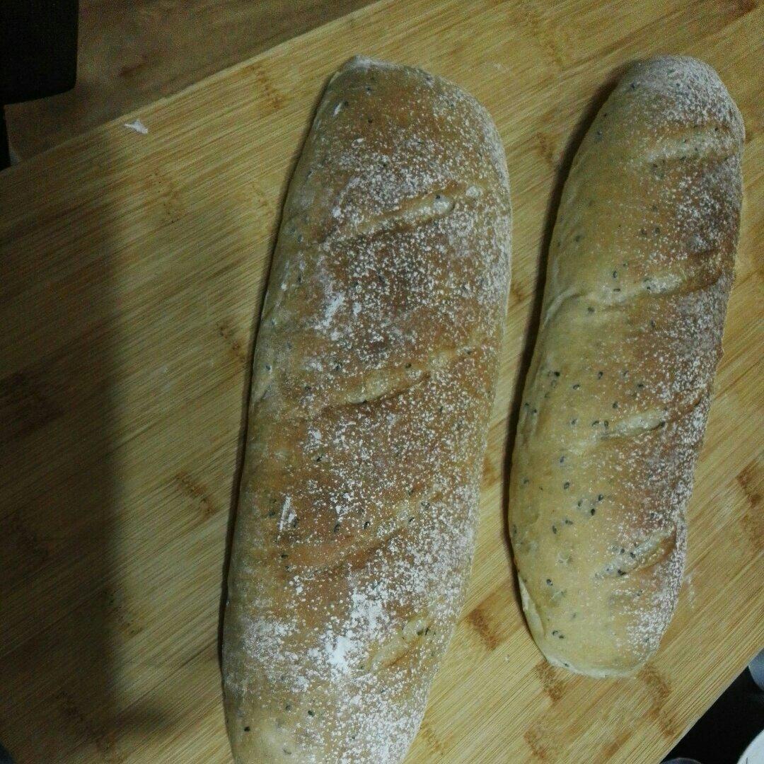 健康黑芝麻面包（免揉）