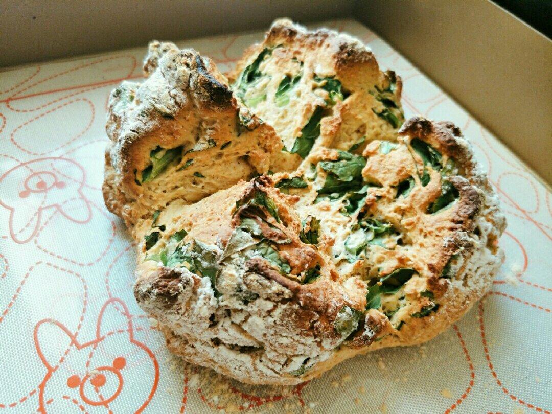 菠菜南瓜奶酪丹波面包丨健康·烘焙