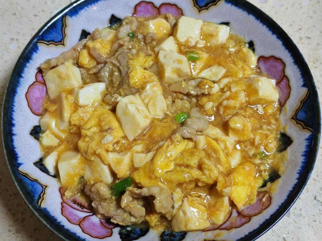 肉末滑蛋豆腐