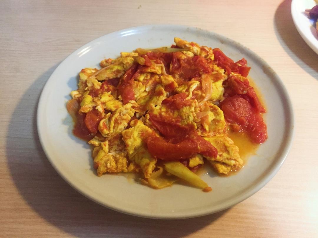 西红柿炒鸡蛋-新手下厨 Tomato and Eggs