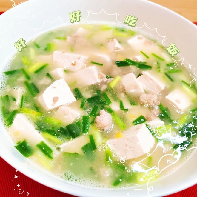肉沫豆腐汤的做法