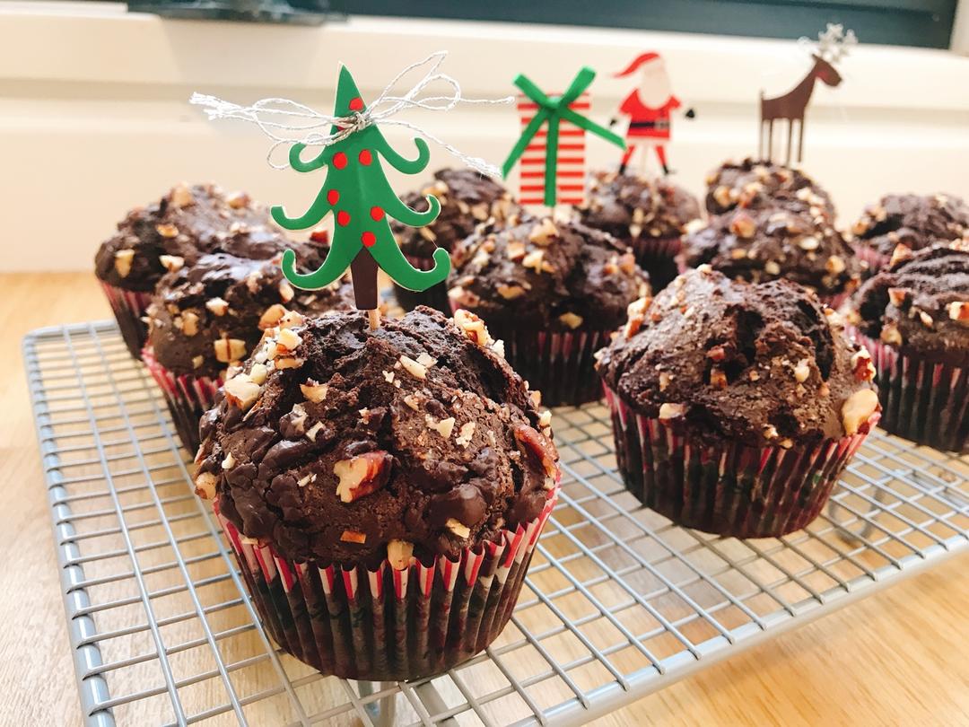 浓情巧克力摩卡马芬<Chocolate Espresso Muffins>