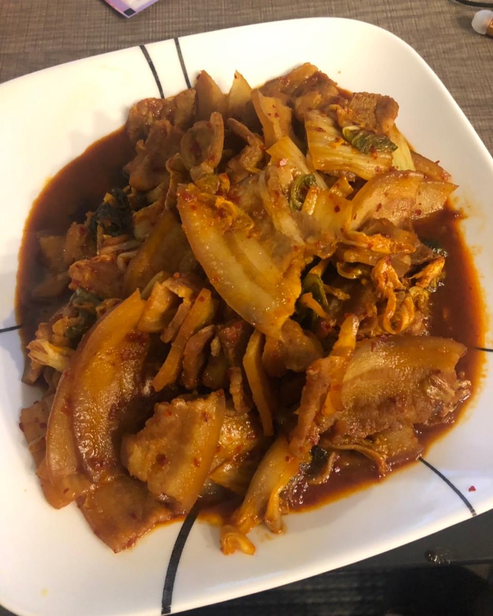 猪肉泡菜烩饭