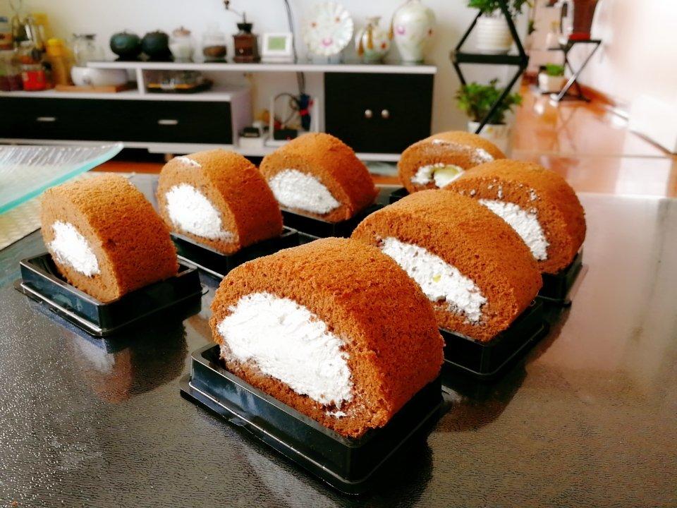 可可蛋糕卷(不消泡超浓郁巧克力口感)