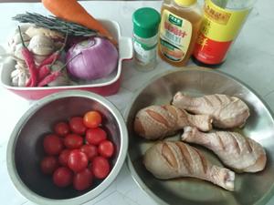 迷迭香杂蔬烤鸡腿——太太乐鲜鸡汁的做法 步骤1