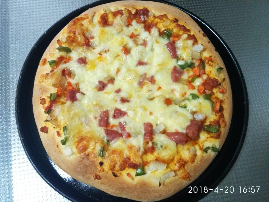 奥尔良烤鸡肉披萨