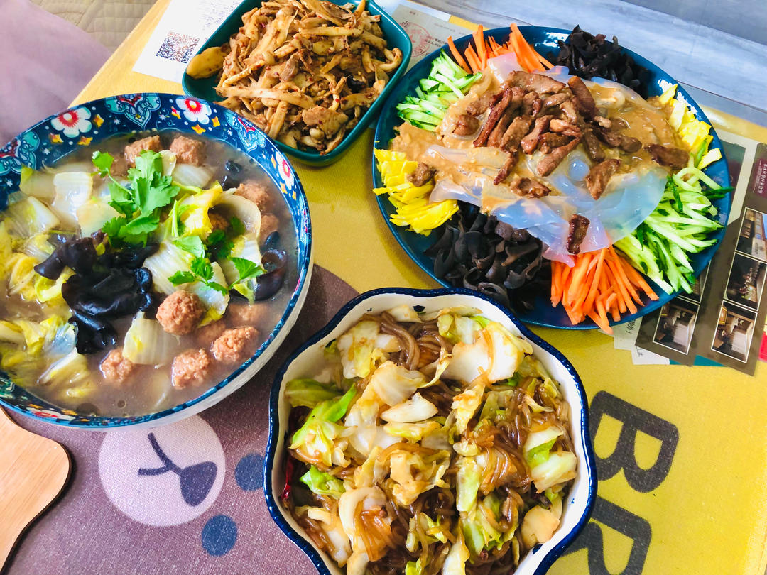 曼食慢语丨2021年夜饭-五彩大拉皮