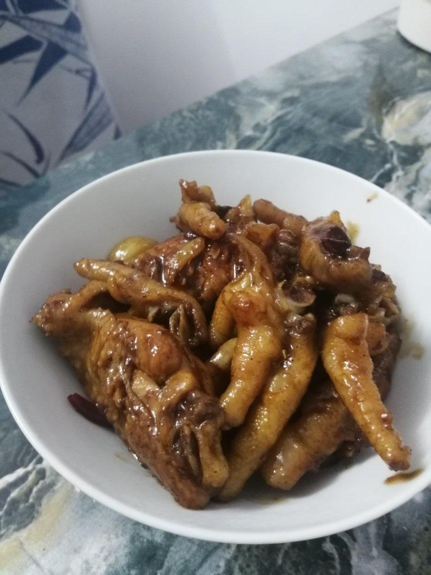 可乐鸡翅鸡尖鸡脚