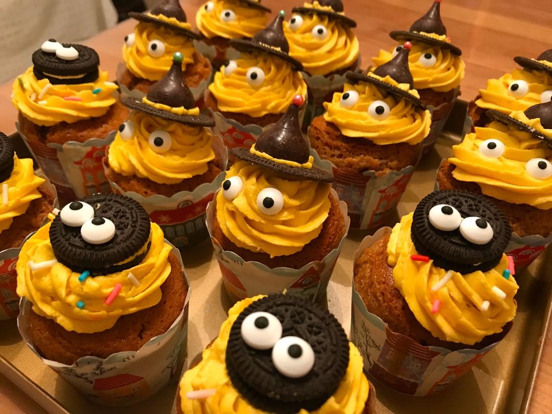 【万圣节】女巫帽子cupcake—美的T7-L382B智烤大师