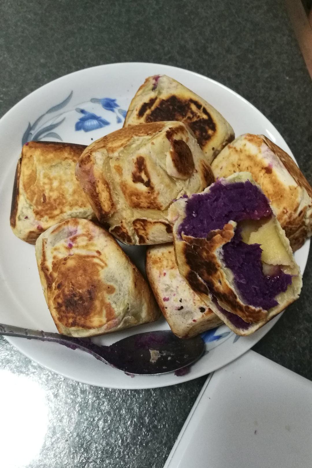 网红紫薯拉丝仙豆糕（加烤箱版）