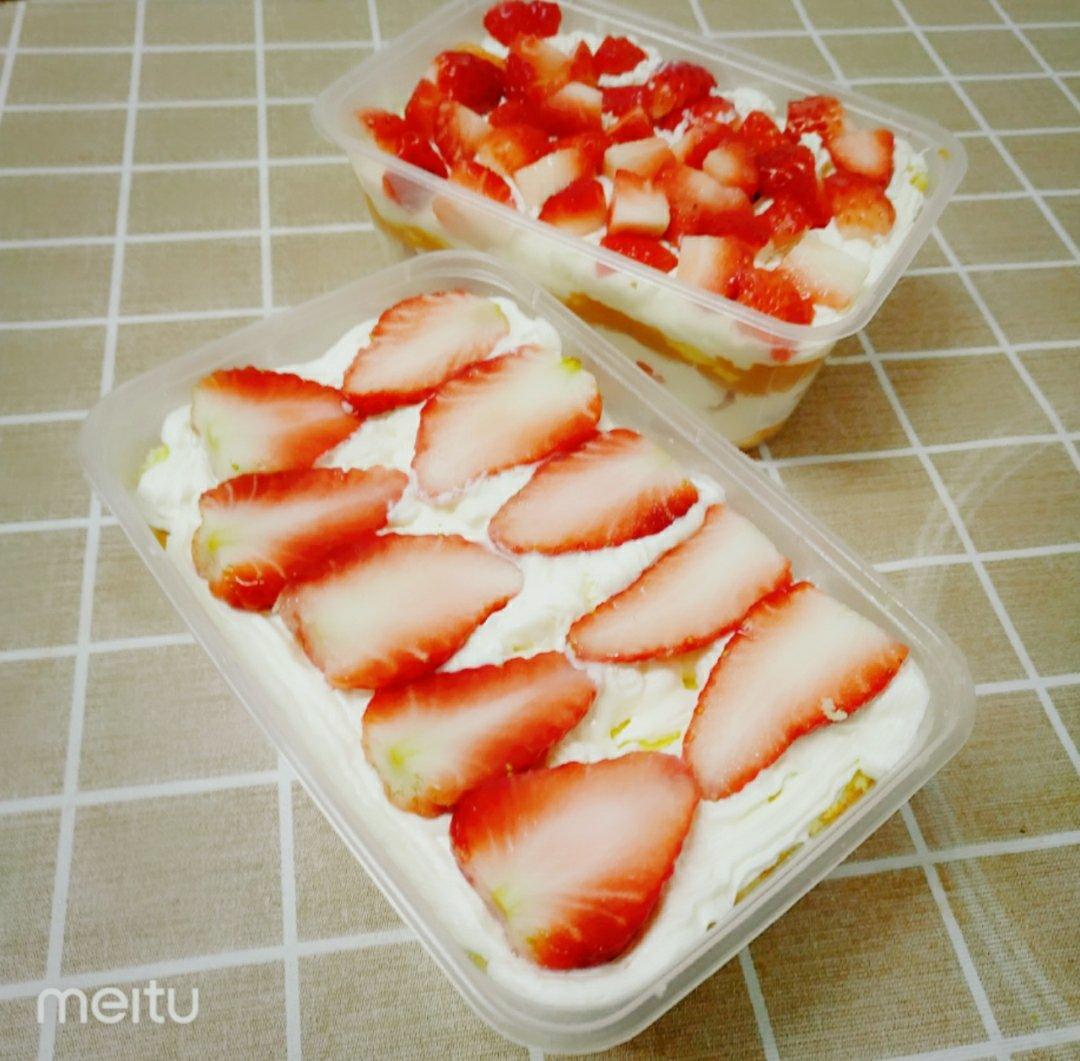 水果盒子蛋糕（低糖低油版）