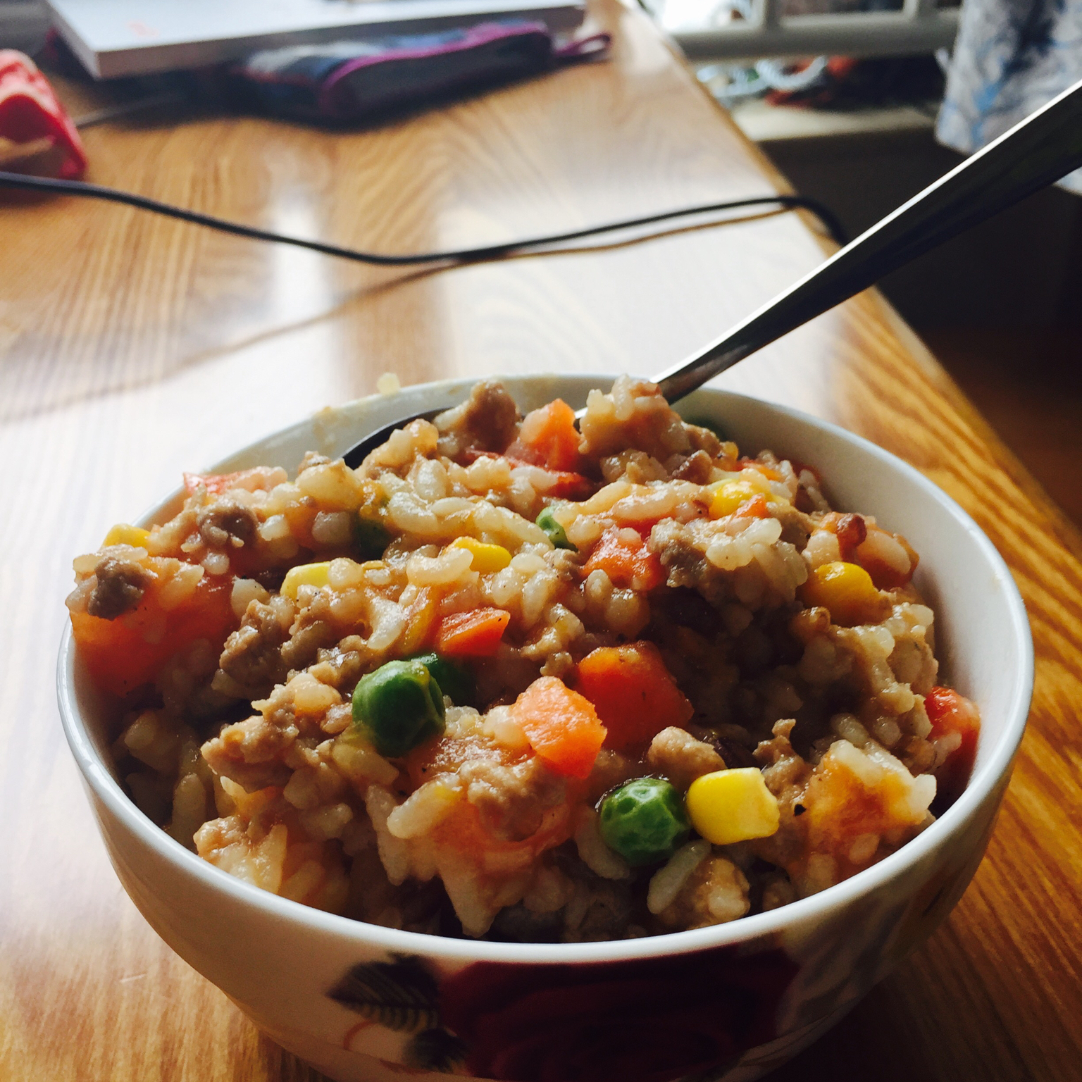 西红柿肉末炒饭