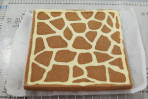 长颈鹿可可蛋糕卷的做法 步骤15